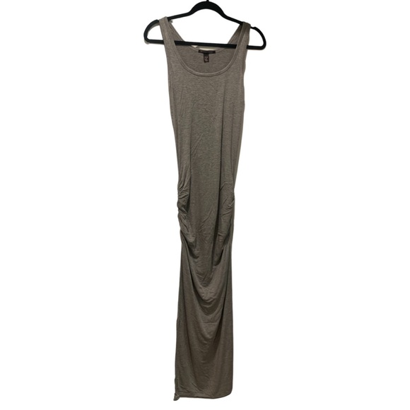 Victoria's Secret gray cotton modal ruched long tank dress Size S/P Short - Picture 3 of 4